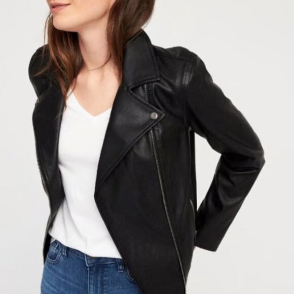 Old Navy | Faux-Leather Moto Jacket - Picture 1 of 5